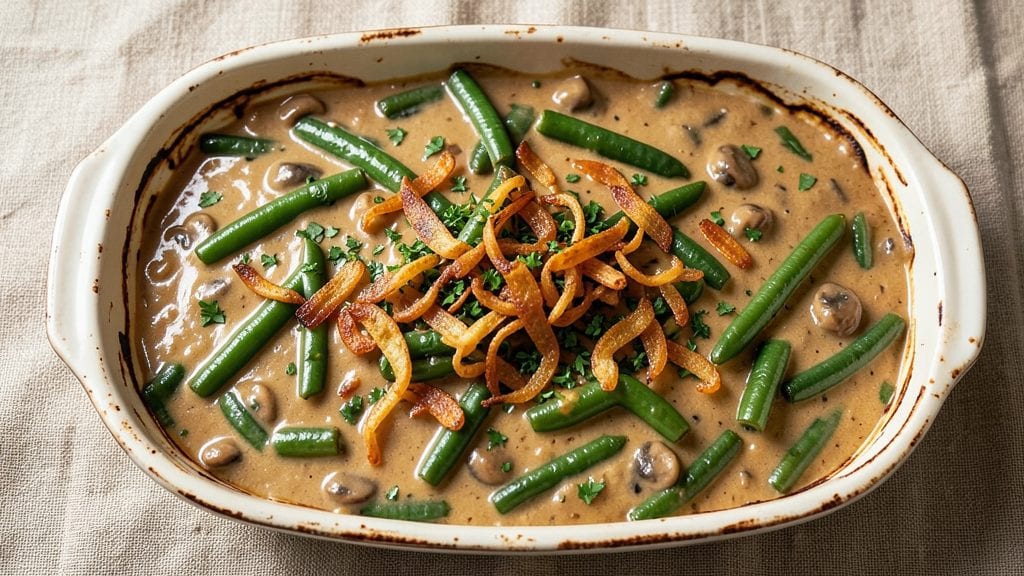 Campbell's Cream of Mushroom Green Bean Casserole Recipe: Crunchy Top, Creamy Magic in One Dish