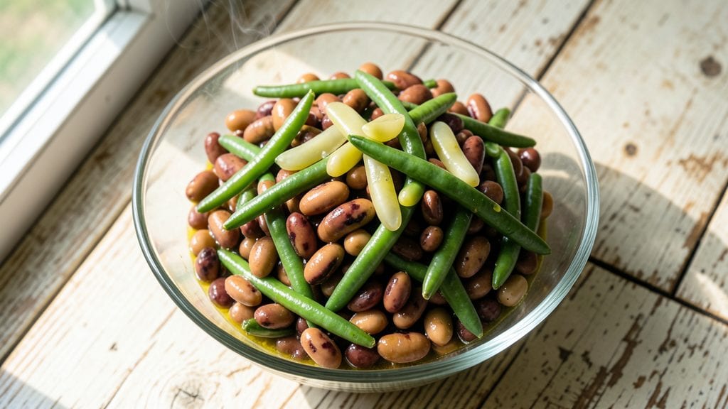 Classic Three Bean Salad Recipe: Bold and Bright With Crunchy Texture