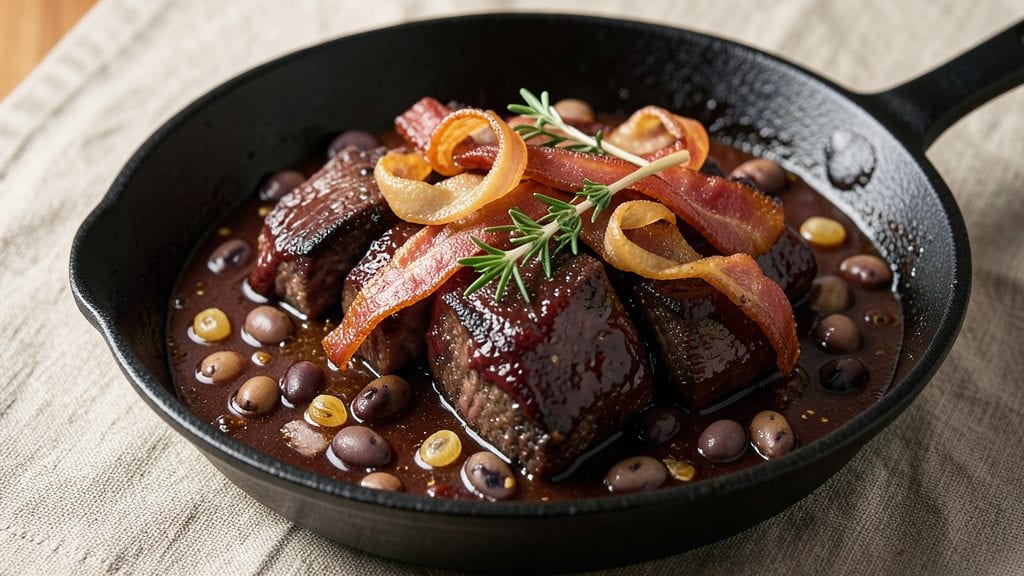 Cook's Country Bean Bourguignon Recipe: Slow-Simmered Smokiness with Bacon Crunch