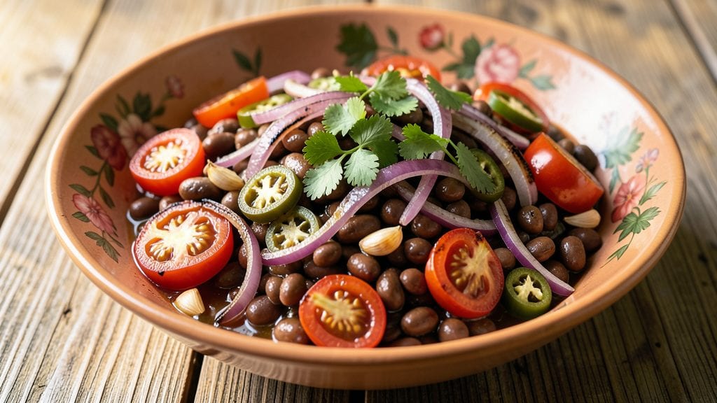 Old Fashioned Black Bean Salsa Recipe: Smoky Chipotle and Cilantro Brightness